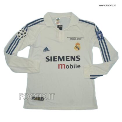 Maglia COPPA INTERCONTINENTALE - Home Real Madrid 2002/03 - MANICA LUNGA