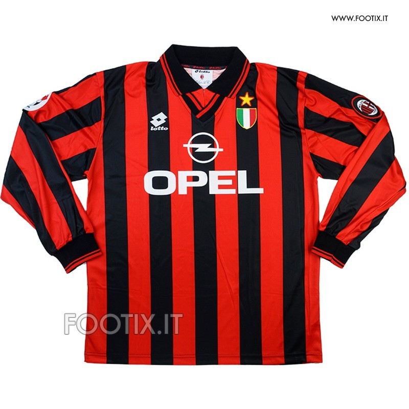 Maglia Home Milan 1996 97 - MANICA LUNGA